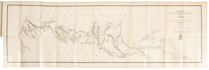 Route from Texas to Ft. Yuma, 1881