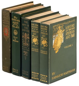 Five in green early 20th c. publisher's cloth