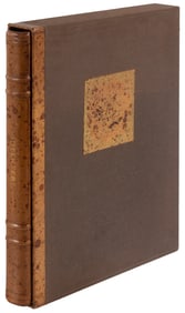 Facsimile of Gutenberg Bible leaves on vellum