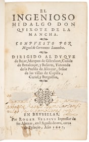 Brussels edition of Don Quixote 1607