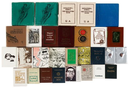 70 miniature books in various languages