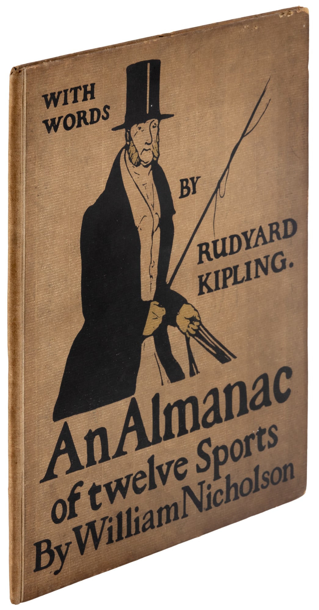 Almanac of Twelve Sports William Nicholson 1898: Heading: Author: Nicholson, William & Rudyard Kipling Title: An Almanac of Twelve Sports by William Nicholson, Words by Rudyard Kipling Place Published: London Publisher:William Heinemann Date P