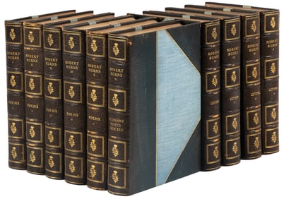 Robert Burns Works, bound by the Riverside Press