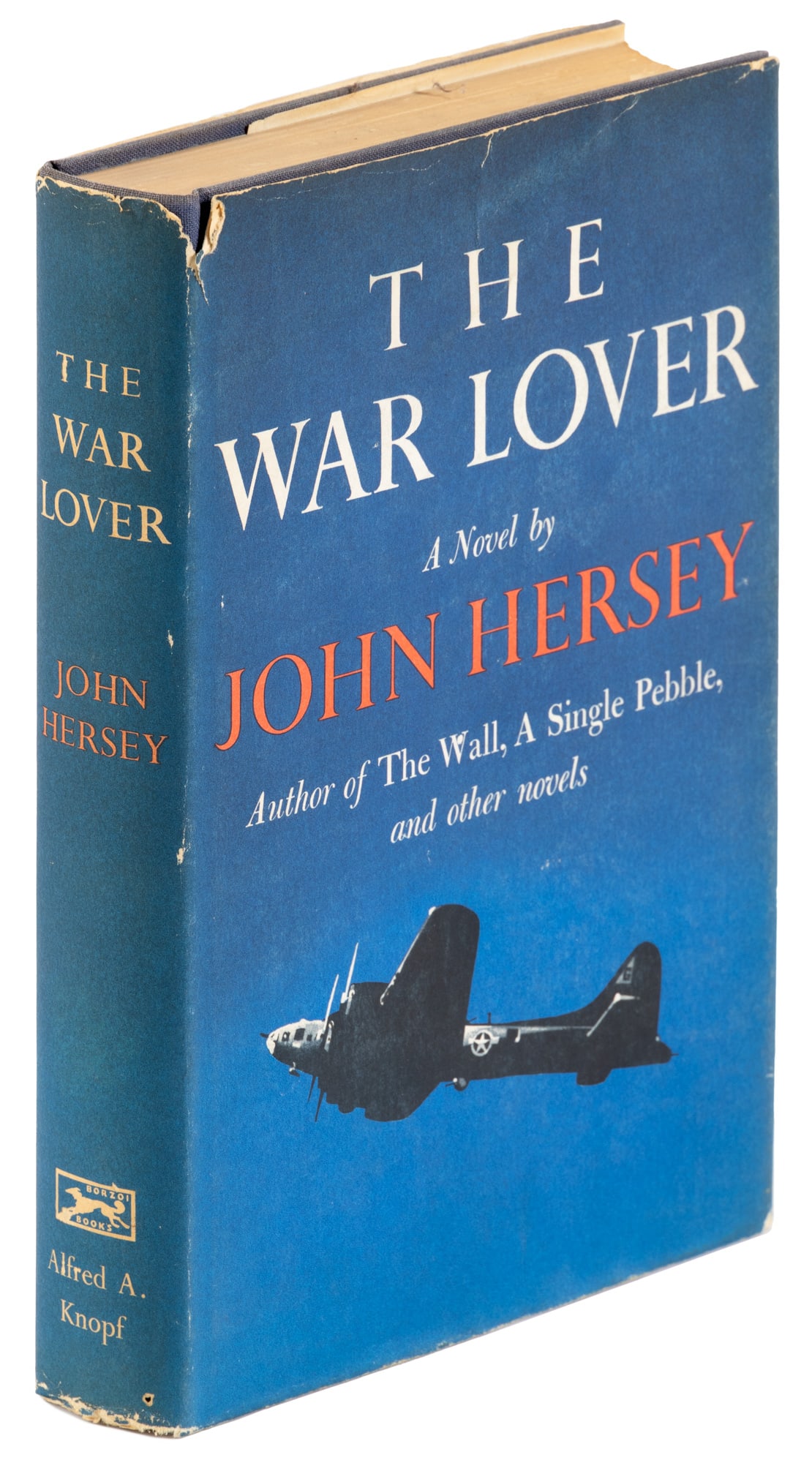 war Lover signed by John Hersey: Heading: Author: Hersey, John Title: The War Lover Place Published: New York Publisher:Alfred A. Knopf Date Published: 1959 Description: Blue cloth, pictorial jacket. First and sec