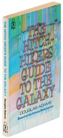 Adams' Hitchhiker's Guide signed