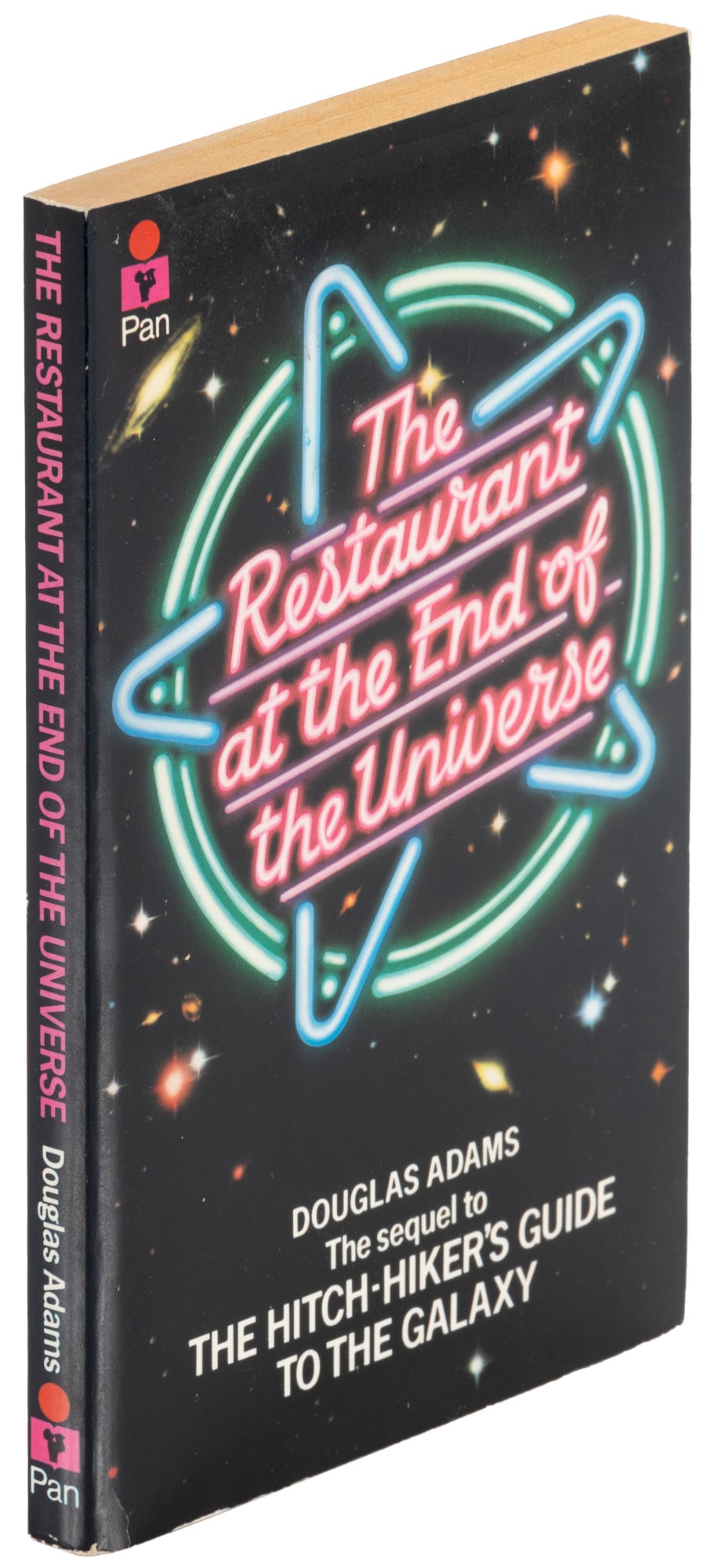 The Restaurant at the End of the Universe signed: Heading: Author: Adams, Douglas Title: The Restaurant at the End of the Universe Place Published: London and Sydney Publisher:Pan Books Date Published: [1981] Description: 187, [5]