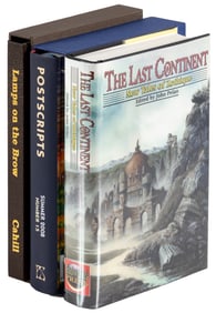 3 sci-fi anthologies, signed by contributors