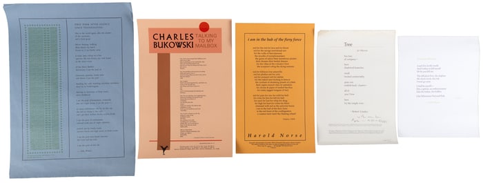 Beat posters & broadsides. 1 inscribed