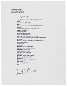 Night into Night Buk Manuscript poem 1993