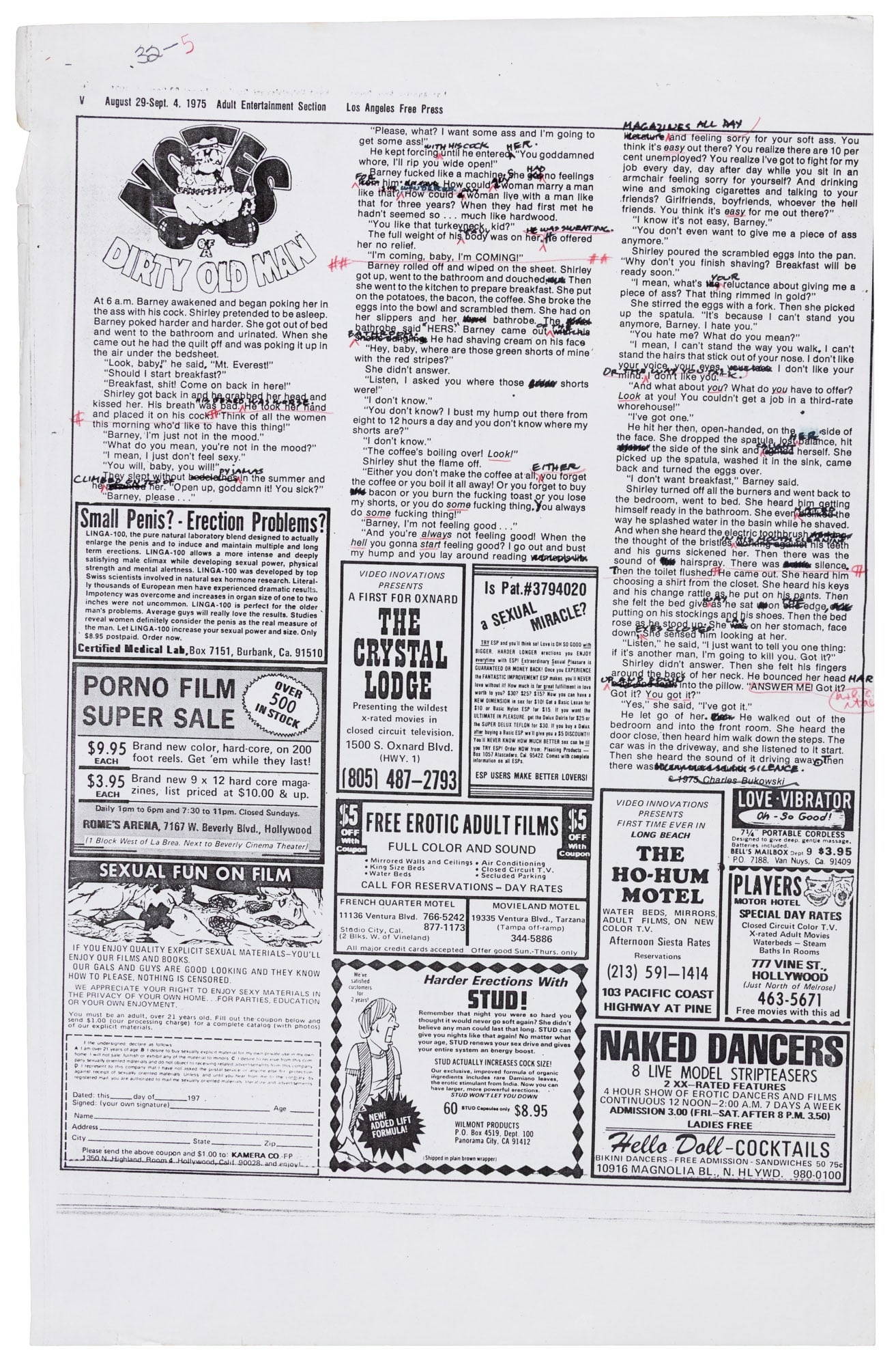 Turkeyneck Morning w/Bukowski's edits (1 of 1)