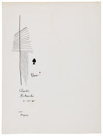 Original ink drawing by Bukowski