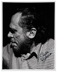 Signed photograph of Charles Bukowski