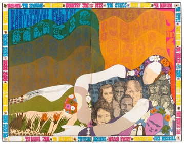 Rare Magic Mountain Music Festival double poster 1967