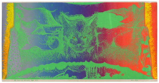 Black light psychedelic poster, 1968