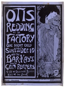 Otis Redding Factory poster rare 1967