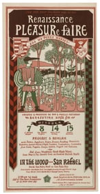 1st Annual Northern California Renaissance Faire poster 1967