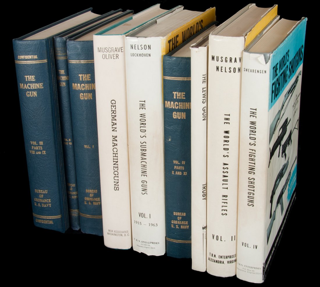 Collection of books on automatic weapons: Title: Collection of books on automatic weapons and machine guns Author: ** Description: Includes: * Chinn, George M. The Machine Gun: History, Evolution, and Development of Manual, Automatic, and Air