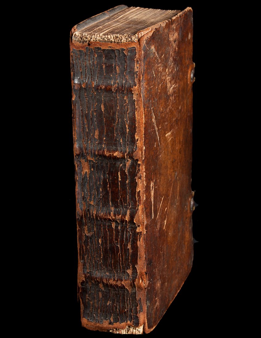 Psalms of David printed by Christopher Sauer: Title: Das Kleine Davidische Psalterspiel der Kinder Zions,... Author: ** Description: [vi], 570, [24] pp. (12mo) 16.5x9 cm (6½x3½") period full calf, leather straps and brass clasps.First published