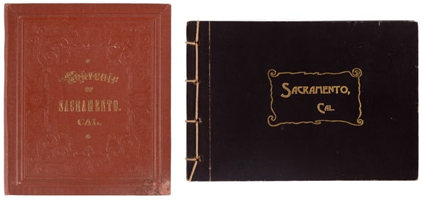 2 late 19th century photo albums of Sacramento