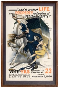 1920 SFPD election poster