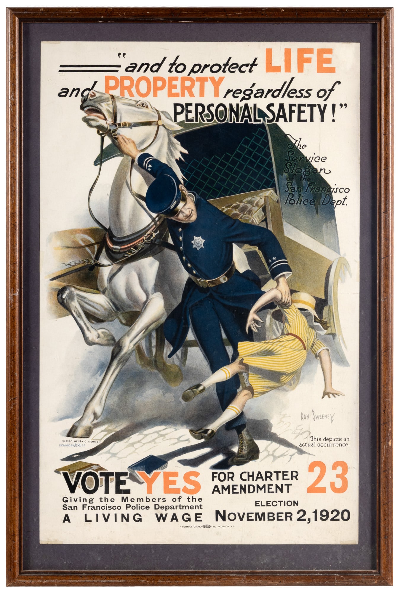 1920 SFPD election poster (1 of 1)