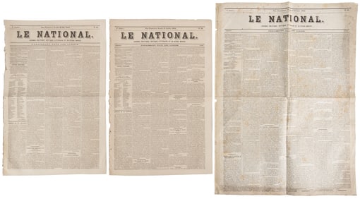 3 issues of SF French language newspaper