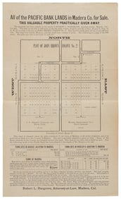 Illustrated California land auction broadside