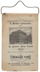 1898 calendar from largest pacific coast co.