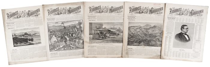 19 issues of The Resources of California 1882-1903