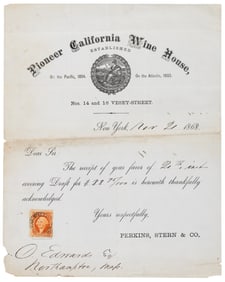 California wine sellers to Lincoln’s White House