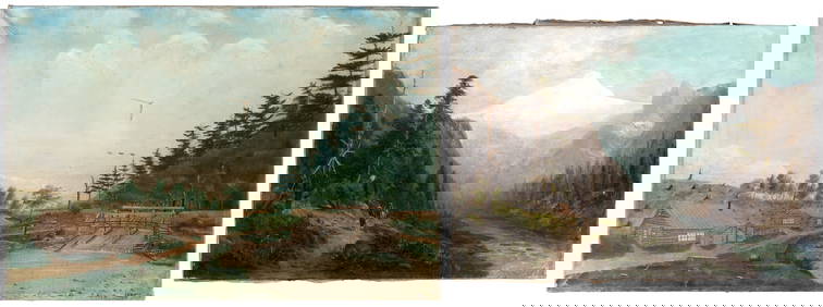 Two paintings of California c.1898 (1 of 6)