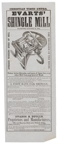 1854 advertisement for making better shingles