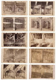 Stereoviews of the original corn palace