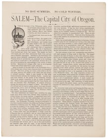 Pictorial promotional for Salem, Oregon