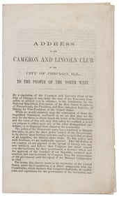Lincoln presidential campaign rarity
