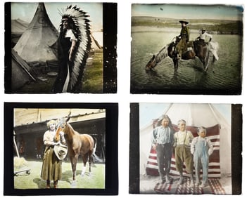 Glass plate photos of 1900s South Dakota