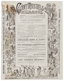 English Minstrelsy broadside