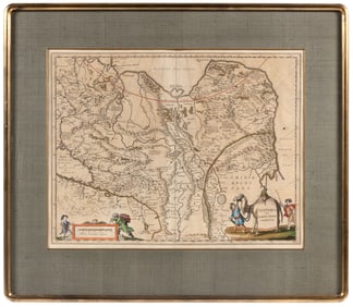 Blaeu map of Tartary 1635