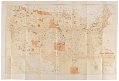 1884 Map of Indian Reservations