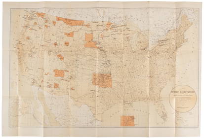 1884 Map of Indian Reservations (1 of 1)