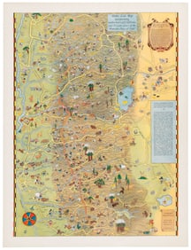 Pictorial map of mother lode California & Nevada