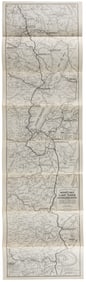 Rare road map from Mono to Tahoe c.1922