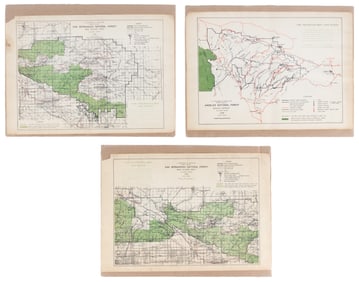 Three uncommon fire prevention maps 1948