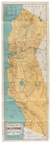 Tourist's Map of California, 1887