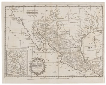 Kitchin's map of Mexico or New Spain 1795