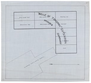 1920s Belle of Tonapah mine map