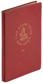 The Stork Club Bar Book in presentation binding