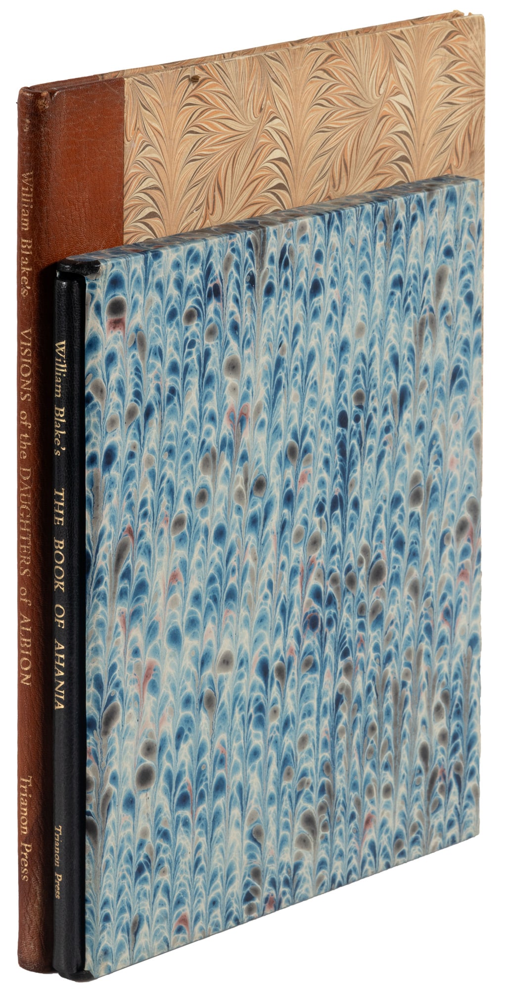 Two Trianon Blake facsimile editions: Heading: Author: Blake, William Title: Visions of the Daughters of Albion [with] The Book of Ahania Place Published: [London] Publisher:[Trianon Press for the William Blake Trust] Date Published