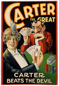 Carter the Great poster, Cleveland c.1930s