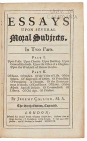 J. Collier Essays on Moral Subjects